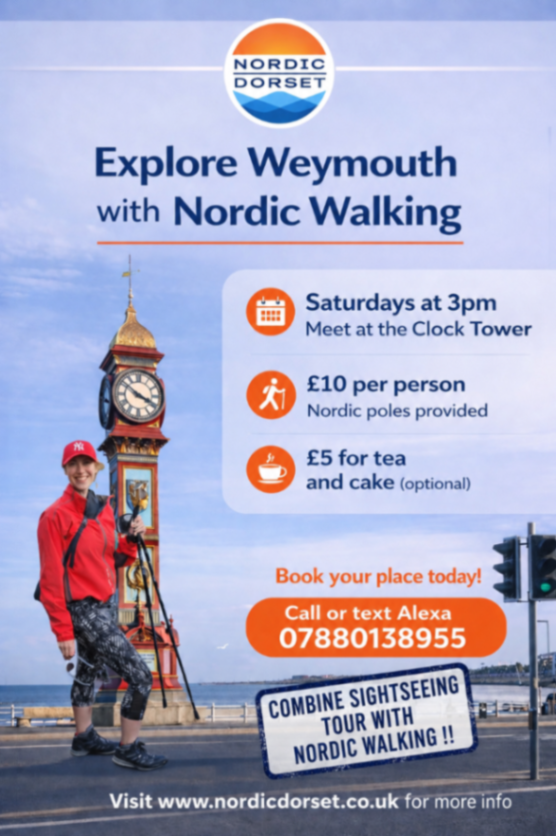 Nordic Walking Explore Weymouth Includes Sightseeing Tour
